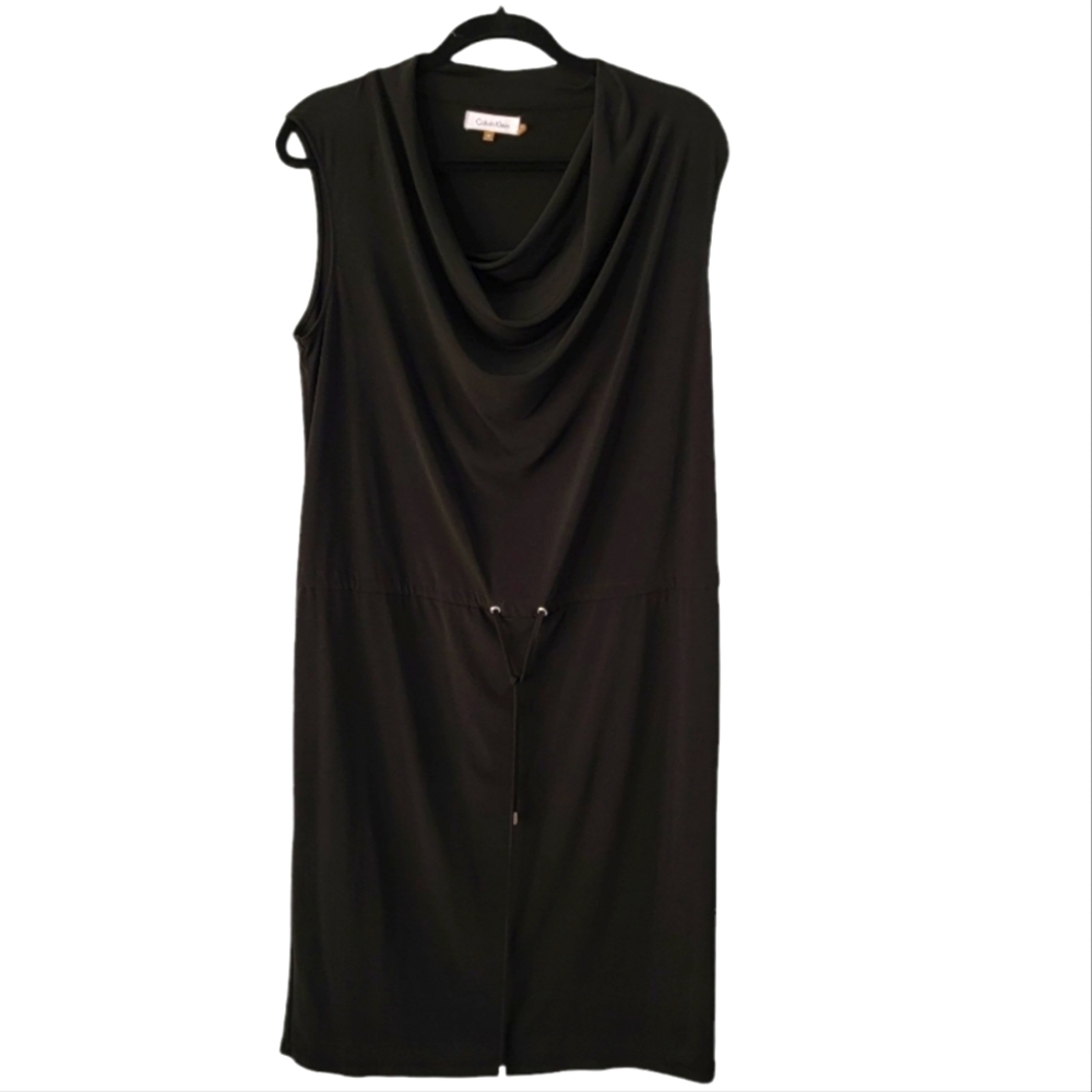 Calvin Klein Sleeveless Black Dress Medium Size